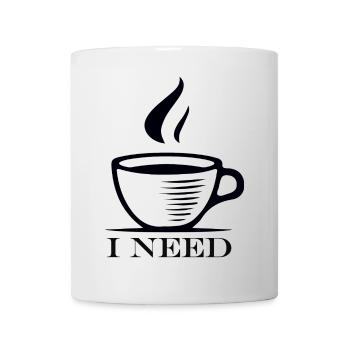 Minimalist Coffee Cup Illustration T-shirt - Mug - white - Front