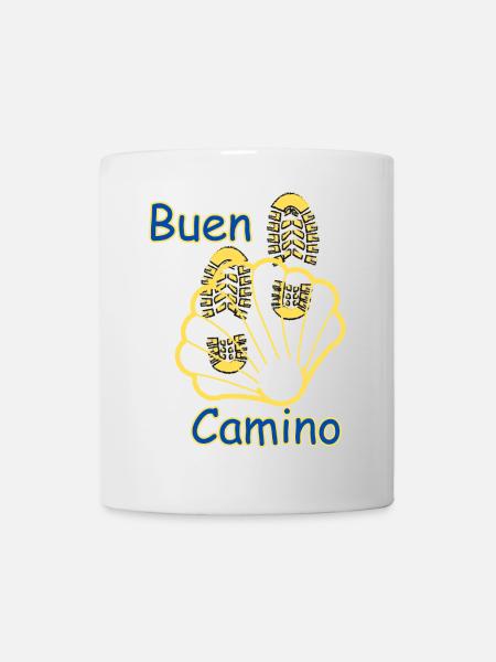 Lebensweg , buen Camino - Tasse - Weiß