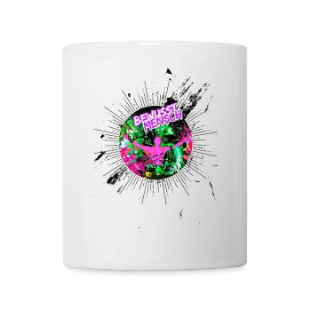 "Bewusst_Mensch25" by Acryl Galerie - Tasse - Weiß - Vorne
