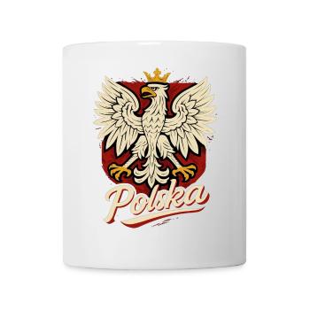 Pologne Polska aigle drapeau drapeau épique cadeau - Mug blanc - blanc - Devant