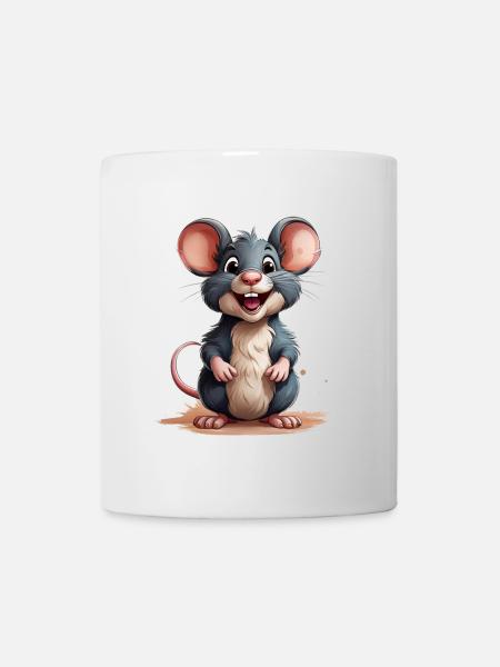 Maus oder Ratte - Tasse - Weiß