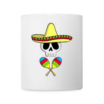 Crâne mexicain - Mug blanc - blanc - Devant
