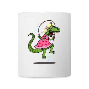 Déguisement du tyrannosaure pour la chasse - Mug blanc - blanc - Devant