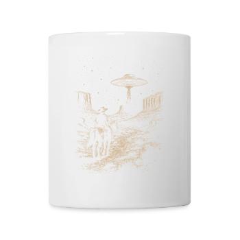 Cowboy Wester Ufo Country 2025 Trend Retro Vintage - Mug - white - Front