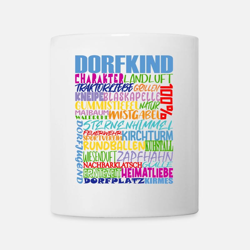 Dorfkind VIBES bunt - Tasse - Weiß
