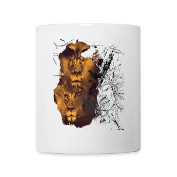 "Leo_25" by Acryl Galerie & Design - Tasse - Weiß - Vorne