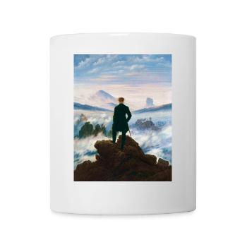 Vagabond au-dessus de la mer de brouillard Caspar David Friedrich - Mug blanc - blanc - Devant