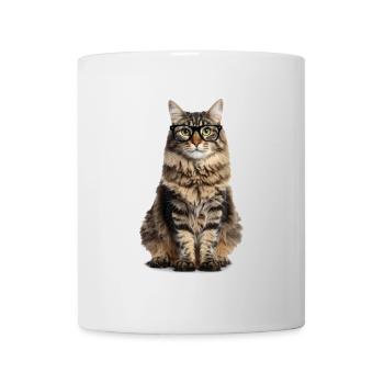 Tabby Cat with Glasses – Good Pet Edition - Mug - white - Front