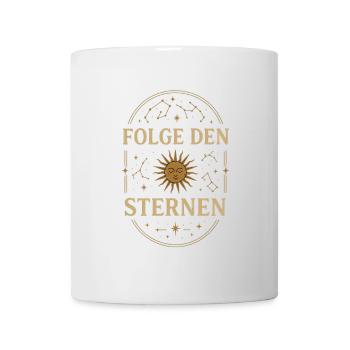 Vintage Celestial - Folge den Sternen - Tasse - Weiß - Vorne
