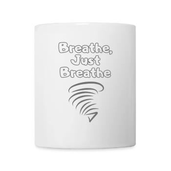 BREATH Durchatmen Selfcare – Self Love Statement - Tasse - Weiß - Vorne
