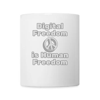 Digital Freedom & Human Rights Statement Wear - Mug - white - Front