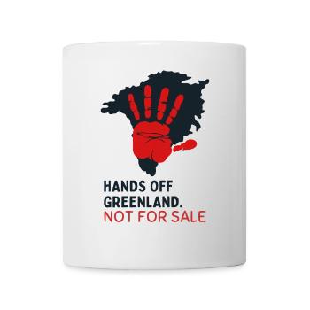 Hands Off Greenland n’est pas à vendre - Mug blanc - blanc - Devant