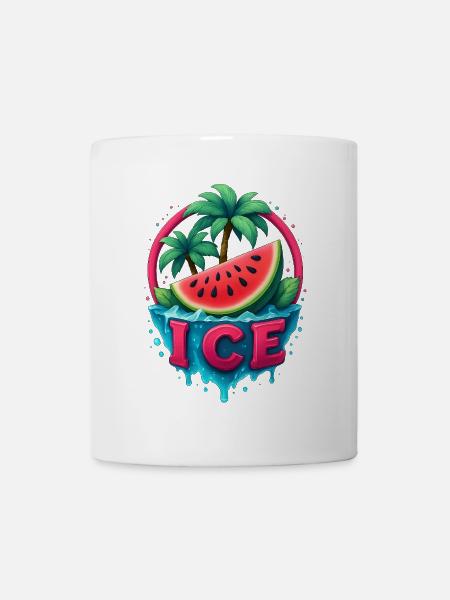 Tropische Süße Wassermeloneninseln - Tasse - Weiß