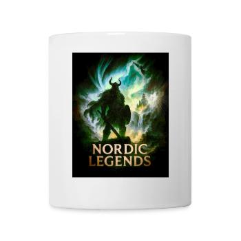 Nordic Legends – Warriors in the Fog - Mug - white - Front