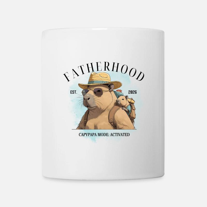 Paternité – Mode Capypapa : Activé - Mug blanc - blanc