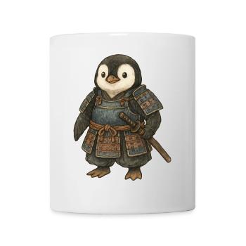 Manchot samouraï historique avec Katana Japan Cult - Mug blanc - blanc - Devant