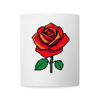 Rose Pixel - Mug - white - Front