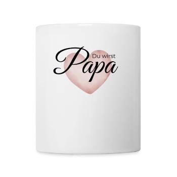 You're going to be a dad – heart design for announcement - Mug - white - Front