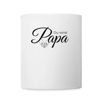 You're going to be a dad – heart design for announcement - Mug - white - Front