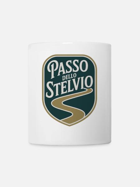Passo dello Stelvio Radfahren - Tasse - Weiß