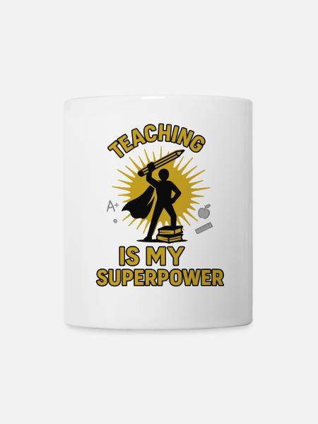 Teacher Superhero Design - Mug - white
