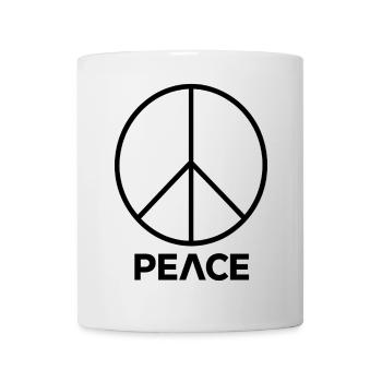 Friedenssymbol Peace Emblem Design - Tasse - Weiß - Vorne