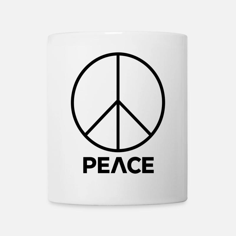 Peace Symbol Peace Emblem Design - Mug - white