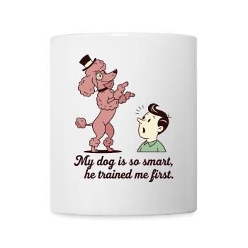 Mein Hund ist so schlau... - Tasse - Weiß - Vorne