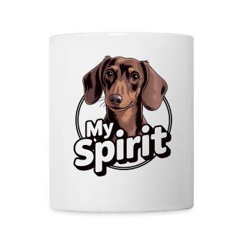 Dackel mein Spirit mein Seelenhund - Tasse - Weiß - Vorne