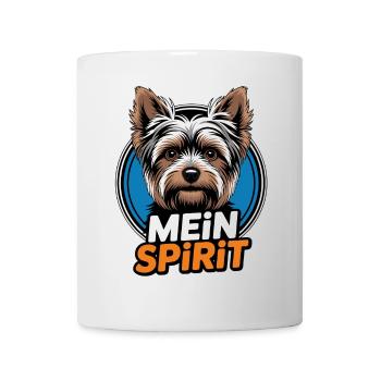Yorkie Yorkshire Terrier mein Spirit Seelenhund - Tasse - Weiß - Vorne