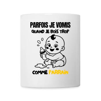 Manchmal muss ich mich übergeben wie der Pate - Tasse - Weiß - Vorne