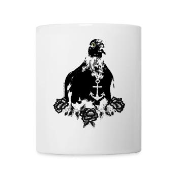 Love Hope Charity retro dove anchor vintage roses - Mug - white - Front