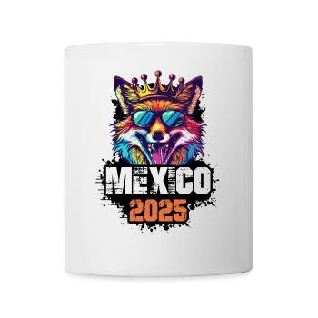 Mexiko 2025 Urlaub Fuchs - Tasse - Weiß - Vorne
