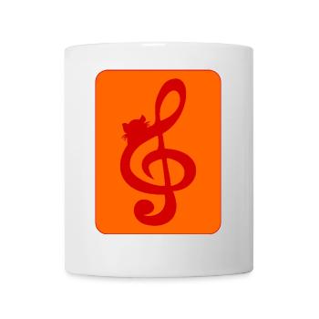 KATZEN MUSIK - Tasse - Weiß - Vorne