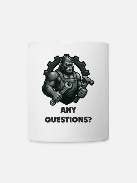 Strong gorilla forged motif - Mug - white