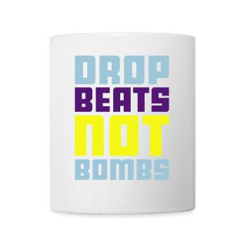 drop beats not bombs - Mug - white - Front