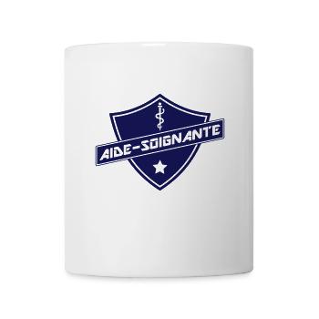 blason aide-soignante - Mug blanc - blanc - Devant