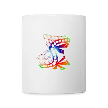 Abstrakt - Tasse - Weiß - Vorne