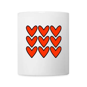 HEART. MOM. MOTHER'S DAY. FEAST. HAPPY BIRTHDAY - Mug - white - Front