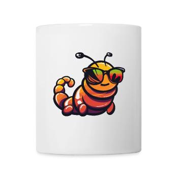 Wurm Cool Comic - Tasse - Weiß - Vorne