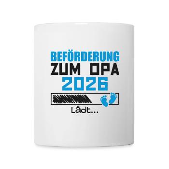 Beförderung zum Opa 2026 - Tasse - Weiß - Vorne