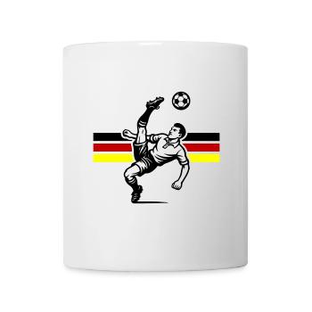 Coup de pied aérien de football Allemagne - Mug blanc - blanc - Devant