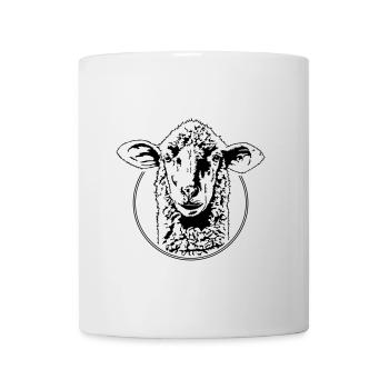 SCHAF Schafe Tiere Schäfer Schafkopf Wilsigns - Tasse - Weiß - Vorne