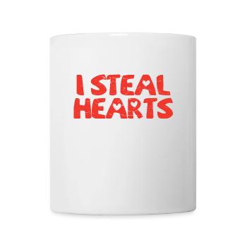 I Steal Hearts Valentinstag Geschenk Kinder - Tasse - Weiß - Vorne
