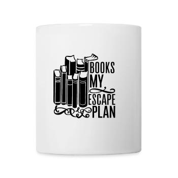 Lecture de livres Rat de bibliothèque Rat de bibliothèque Dire mon évasion - Mug blanc - blanc - Devant