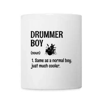 Drummer Boy Wie Ein Normaler Junge, Nur viel Cooler - Tasse - Weiß - Vorne