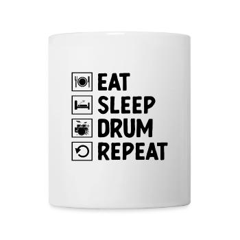 Manger Dormir Tambour Répéter Tambour Tambour - Mug blanc - blanc - Devant