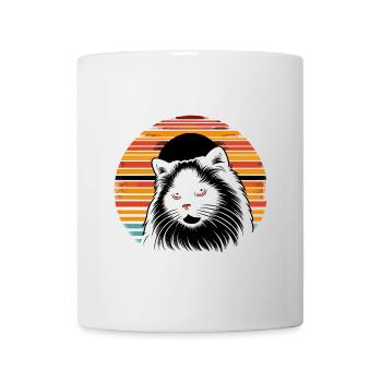 Retro Sunset Ragdoll Katze Ragdolls Liebhaber Besitzer Katzen - Tasse - Weiß - Vorne