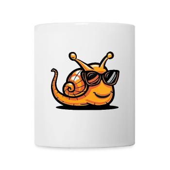 Schnecke Cool Comic - Tasse - Weiß - Vorne