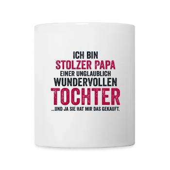 Dad Father Father's Day Daughter - Mug - white - Front